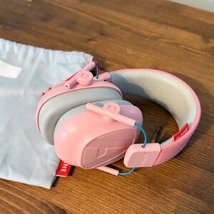 Alpine Over-Ear Headphones in Pink and White